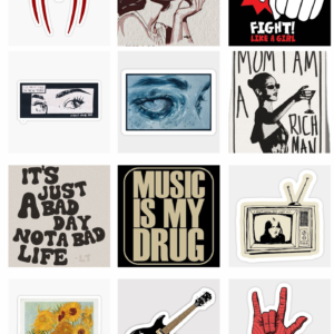 AESTHETIC Sticker Pack 1 | Set of 3 Sheets (2.5 Inch Stickers)